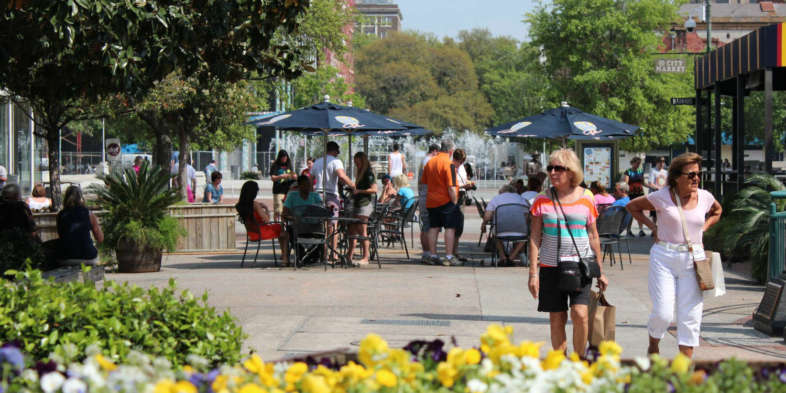 City Market no centro de Savannah City Market no centro de Savannah