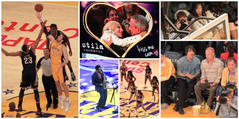 Passeios em Los Angeles: Jogo da NBA entre Lakers e Pelicans no Staples Center: Steven Tyler, Anthony Kiedis e Flea estavam por lá Passeios em Los Angeles: Jogo da NBA entre Lakers e Pelicans no Staples Center: Steven Tyler, Anthony Kiedis e Flea estavam por lá
