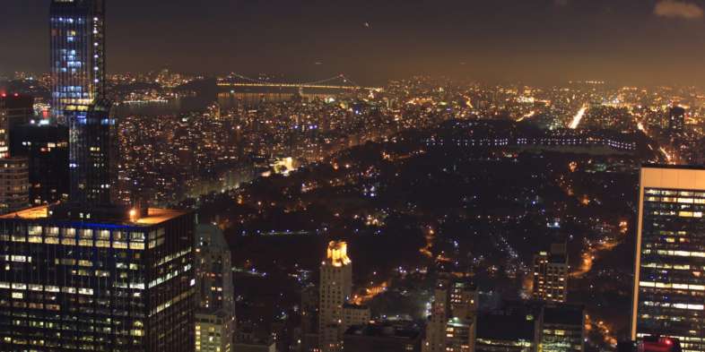 Top of the Rock durante a noite Top of the Rock durante a noite