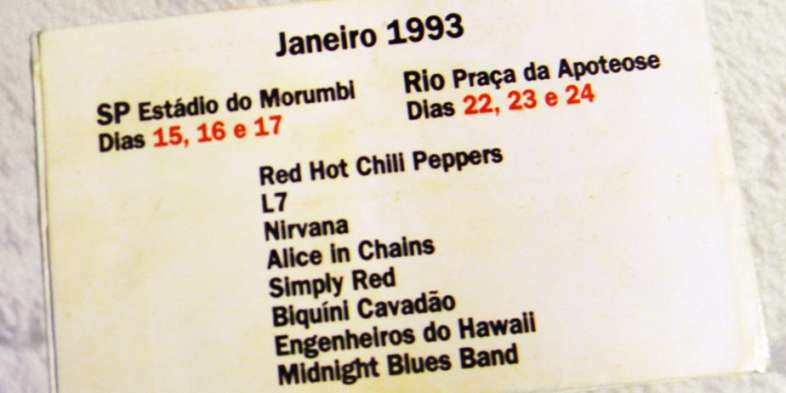 Hollywood Rock 93 - Ingresso