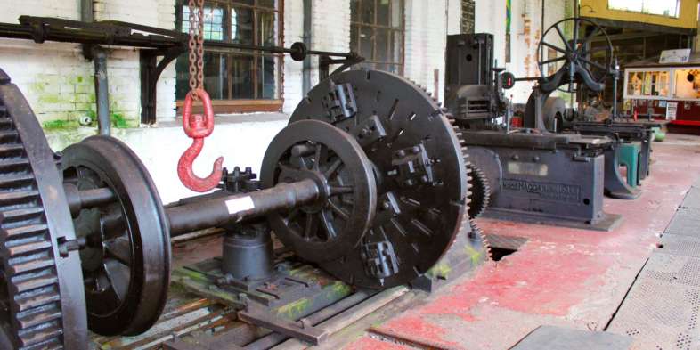 No museu ferroviário de Paranapiacaba, é possível ver itens antigos usados na ferrovia
