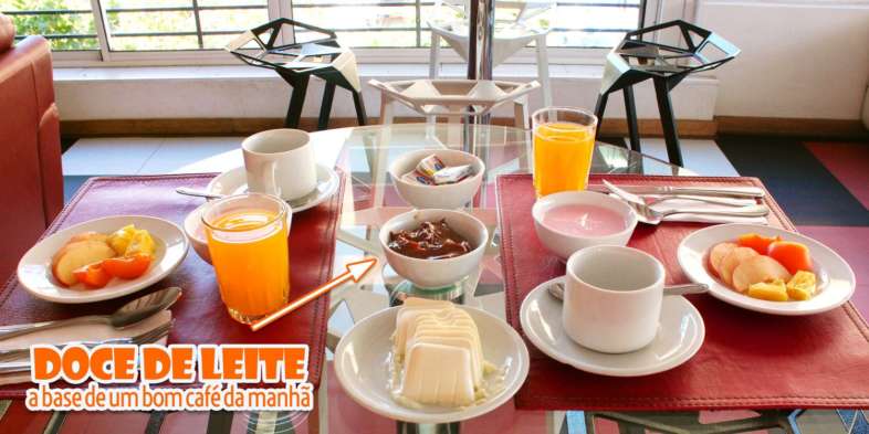 Café da manhã do Rado Hostel com muito doce de leite, energia para começar o dia Café da manhã do Rado Hostel com muito doce de leite, energia para começar o dia