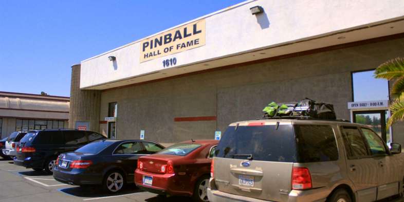 Fachada mais do que discreta do Pinball Hall of Fame Fachada mais do que discreta do Pinball Hall of Fame