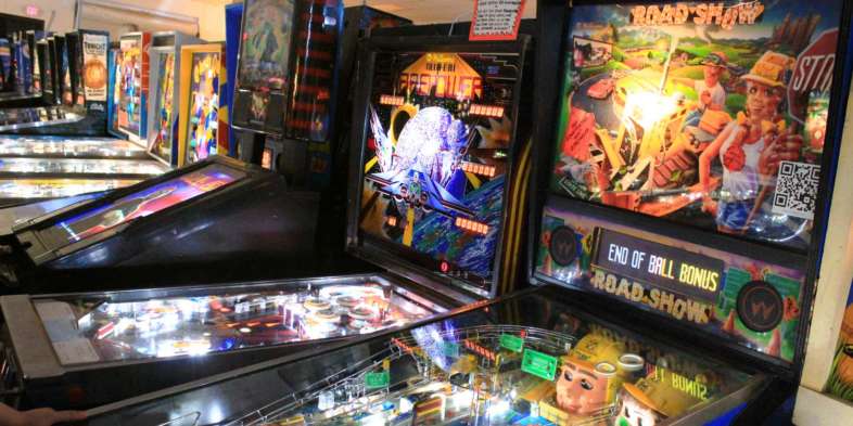 Mais algumas das máquinas do Pinball Hall of Fame Mais algumas das máquinas do Pinball Hall of Fame