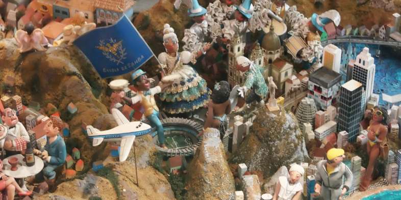 Rio de Janeiro na maquete de Gepp e Maia no Memorial da América Latina
