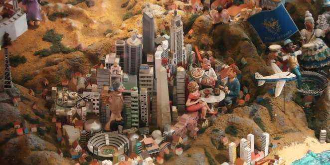 São Paulo na maquete de Gepp e Maia no Memorial da América Latina