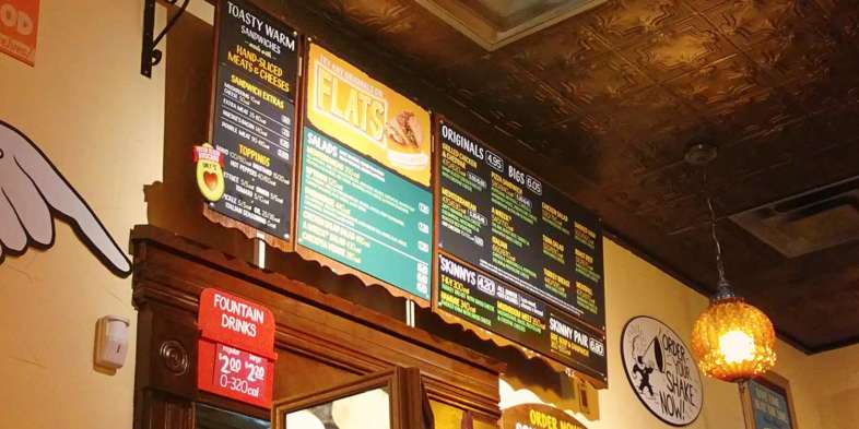 Onde comer em Chicago: O cardápio do Potbelly Sandwich Shop é bem variado e repleto de ingredientes frescos e de boa qualidade O cardápio do Potbelly Sandwich Shop é bem variado e repleto de ingredientes frescos e de boa qualidade