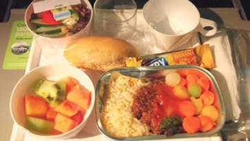 Jantar vegetariano da Aeromexico no voo entre Guarulhos e Orlando - Capa