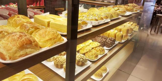 Vitrine de pães fofos da Florida Bakery Vitrine de pães fofos da Florida Bakery