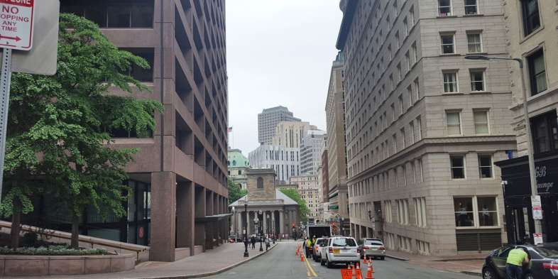 Ruas de Boston nos Estados Unidos