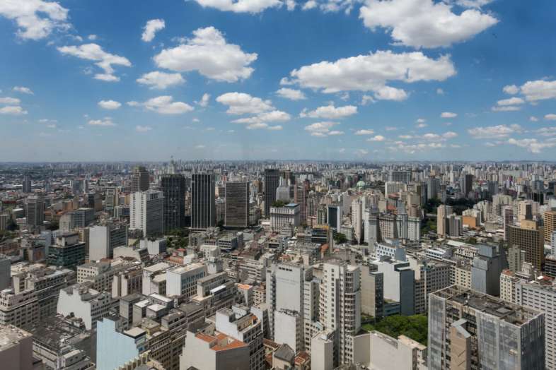 E essa vista do Terraço Itália, hein?