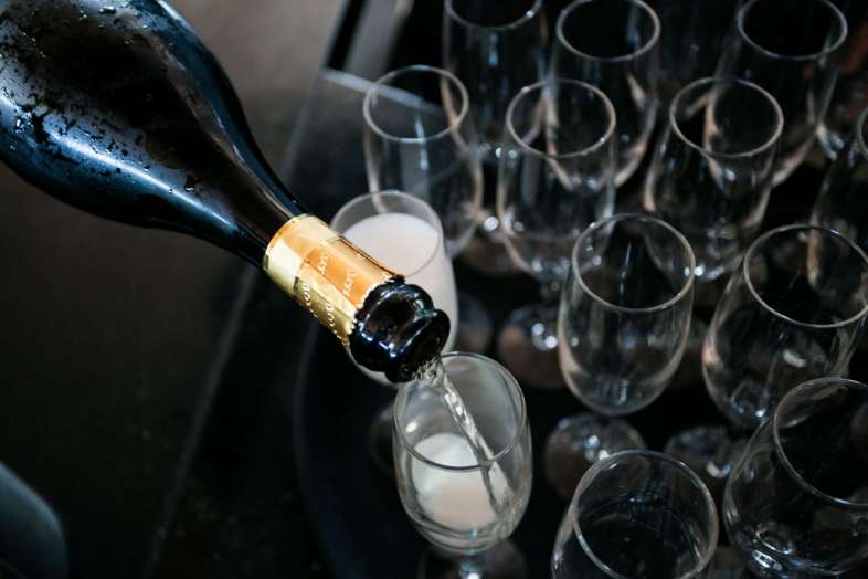 Espumante no alto do Terraço Itália com uma das melhores vistas da cidade