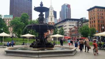 Fonte no Boston Public Garden