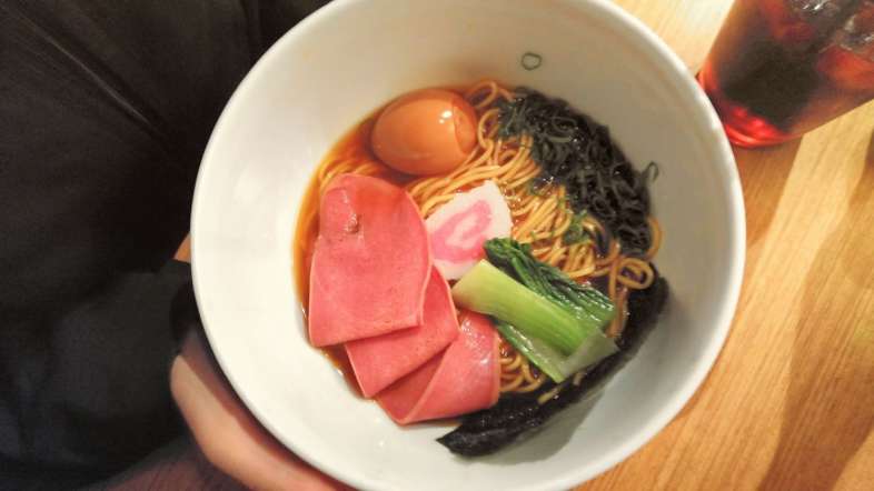 Uma das opções de lamen do Tan Tan Noodle Bar em Pinheiros