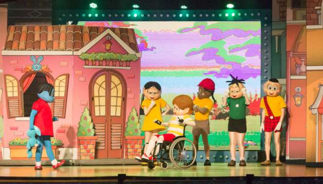 As apresentações de teatro da Turma ocorrem todos os dias no Parque da Mônica As apresentações de teatro da Turma ocorrem todos os dias no Parque da Mônica