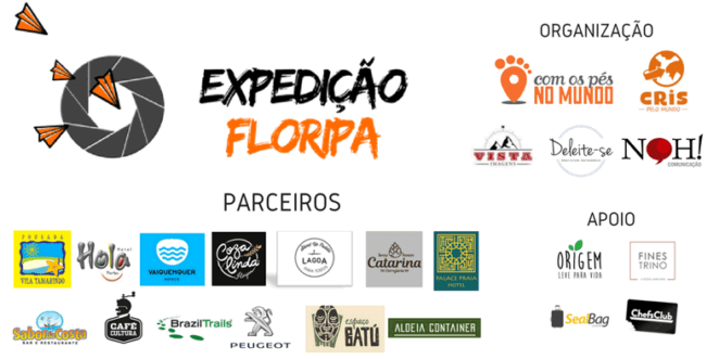 Parceiros e organizadores do projeto Expedição Floripa Parceiros e organizadores do projeto Expedição Floripa
