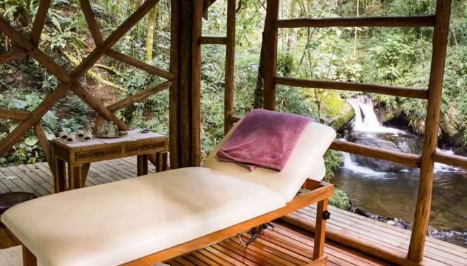 Onde ficar em Sao Bento do Sapucai - Sala de massagem da Pousada Refugio Mantiqueira Onde ficar em São Bento do Sapucaí - Sala de massagem da Pousada Refúgio Mantiqueira