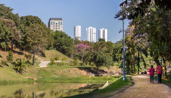 Vista do Parque Carlos Alberto de Souza no Campolim, em Sorocaba Vista do Parque Carlos Alberto de Souza no Campolim, em Sorocaba