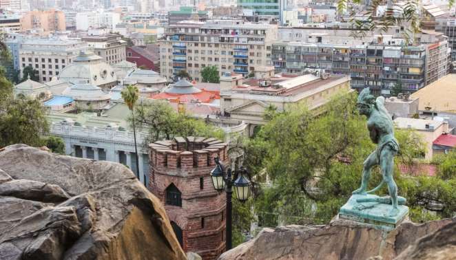 O que fazer em Santiago - Cerro Santa Lucía