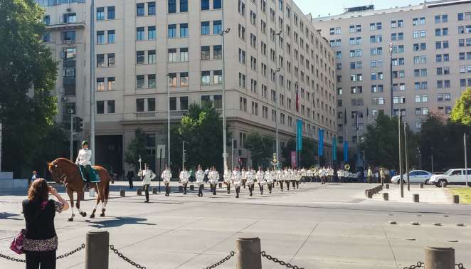O que fazer em Santiago - Troca da guarda do Palácio de la Moneda