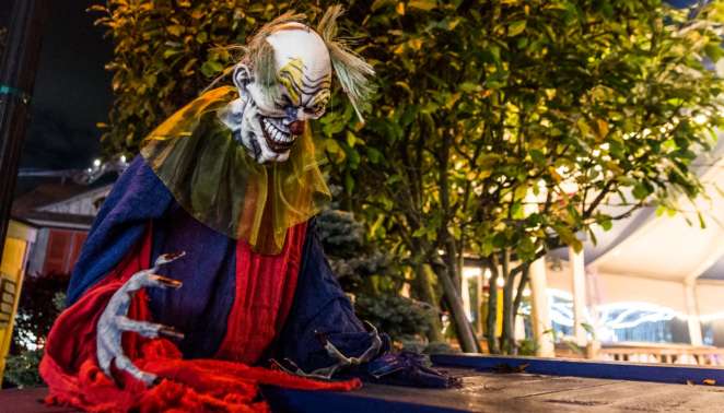 Six Flags New England - Parte da decoração da Fright Fest, as noites de terror do Halloween do parque Six Flags New England - Parte da decoração da Fright Fest, as noites de terror do Halloween do parque