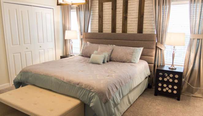 iHomeResort - Aluguel de casas em Orlando - A suíte principal da casa em que ficamos