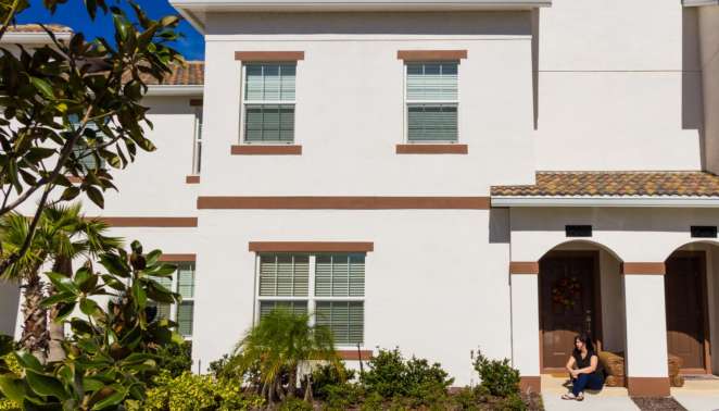 iHomeResort - Aluguel de casas em Orlando - Fachada da casa em que ficamos