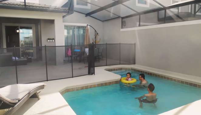 iHomeResort - Aluguel de casas em Orlando - Piscina da casa em que ficamos