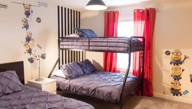 iHomeResort - Aluguel de casas em Orlando - Um dos quartos infantis da casa em que ficamos