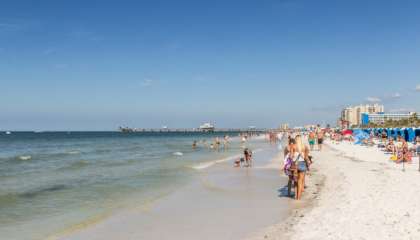 St. Pete - Clearwater Beach - O céu azul 360 dias por ano e a areia branca são alguns dos atrativos das praias da região