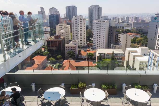 SESC Avenida Paulista - O mirante é integrado ao terraço da comedoria SESC Avenida Paulista - O mirante é integrado ao terraço da comedoria