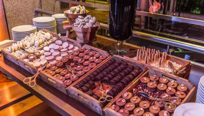 Grand Hyatt Wine Club: não podiam faltar ótimos docinhos para completar esse grande evento de degustação de vinhos em SP no hotel Hyatt