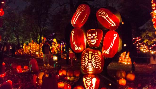 Passeios pelos arredores de Nova York - The Great Jack O'Lantern Blaze: um dos maiores eventos do vale do Rio Hudson com milhares de abóboras esculpidas na tradição do Halloween dos EUA