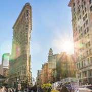 Hotel em Nova York: o Flatiron Building fica na região sul de Midtown em Manhattan