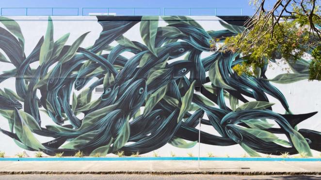 St. Pete, Flórida, EUA - Arte de rua a céu aberto - Pantónio