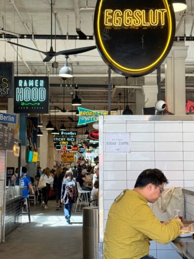 Grand Central Market no centro de Los Angeles